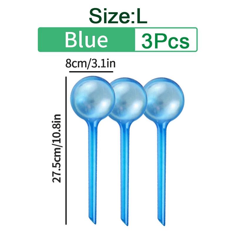 

3 шт., самополивная кормушка для растений, автоматический поливочный шар, прозрачные пластиковые водяные шарики для растений, устройство для капельного орошения для комнатных цветочных горшков