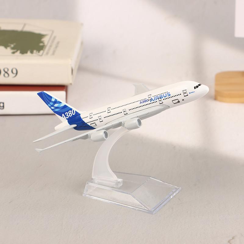 16 cm A380 Originalmodell Legeringsfly 1:400 Skala Metall Flymodell Støpt Fly Luftfart Samleobjekter Leketøy For Gutter