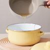 Enamel Lard Storage Jar with Lid