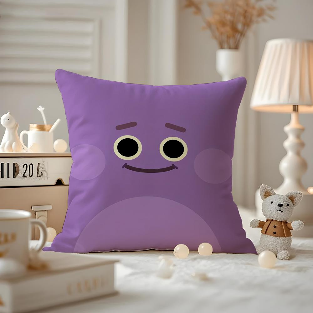 THE Bumble Nums Humble Cushion Cover Anti-dustmite Pillowcase Invisible Zipper Silky Short Plush Sofa Cushion Cover
