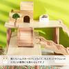 Silver & Style Hamster Ladder, Wooden, Wave-Shaped, for Small Animals, Steps, Play Area, and Athletics (21cm)