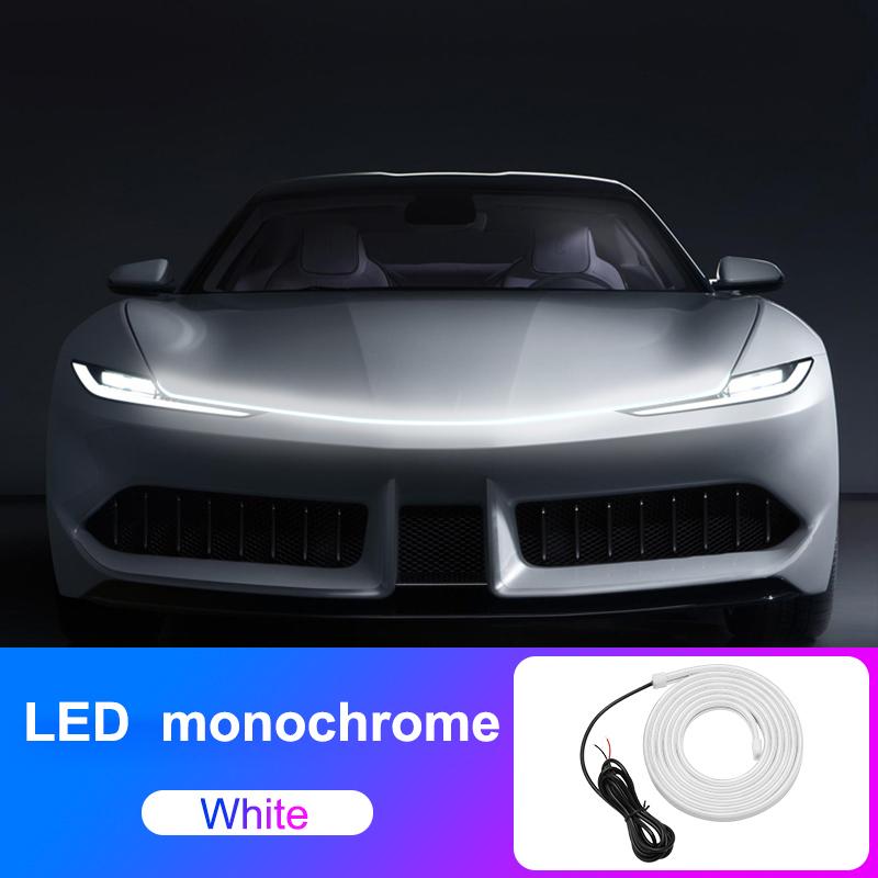 LED Daytime Running Light Universal Car Front Hood Decorative Lights DRL With Start Scan Dynamic Stream Auto Headlight Strip
