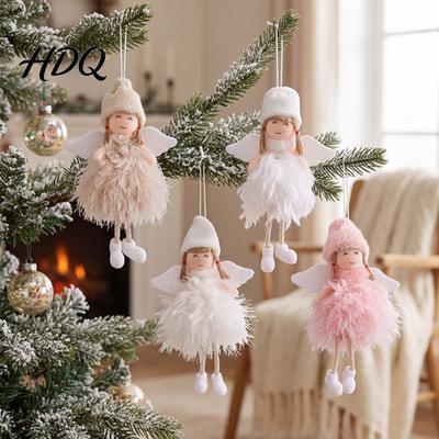 Partyzubehör Niedliche Plüsch-Engelsfigur Weihnachtsdekoration Kleine Fee Dekoration Anhänger