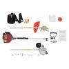 35.88CC 4-Stroke Gas Weed Trimmer 0.75KW 8500RPM with 2 Blade Heads for Lawn Orchard Garden