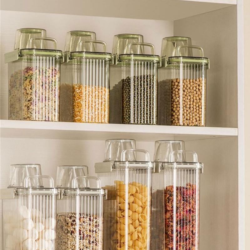 Convenient Rice Bucket Sealed Sealing Food Organizer with Lid Practical Storage Container Tank for Kitchen and Office