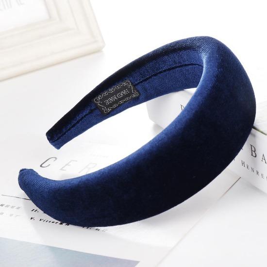 Thick Velvet Headband Hair Bands For Women Hair Accessories Plastic Padded Hairbands Retro Headwear Comfortable Head Hoop 4CM
