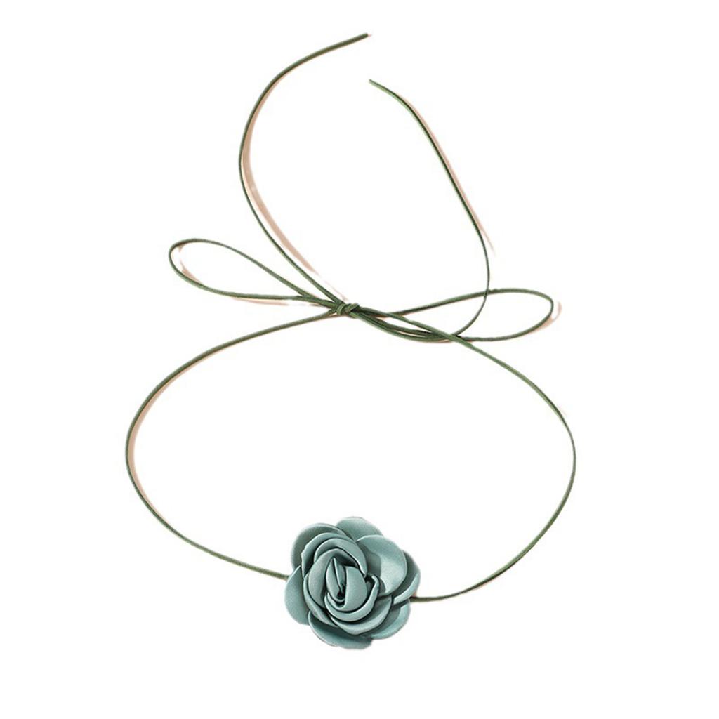 Flower Collar Chain Gothic Choker Exaggerated Necklace Jewelry Women Girl Banque