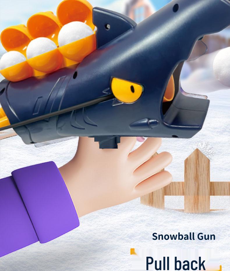 Snowball Launcher: Winter Snow Play Tool and Pellet Gun for Snowball Fights
