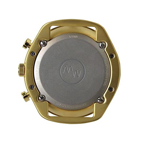 MASTER WORKS Quattro 002 MW07YB-EDLBO8 Men's Watch, Made In Japan, Quartz Movement, 41mm, Leather Strap, Chronograph, Brown