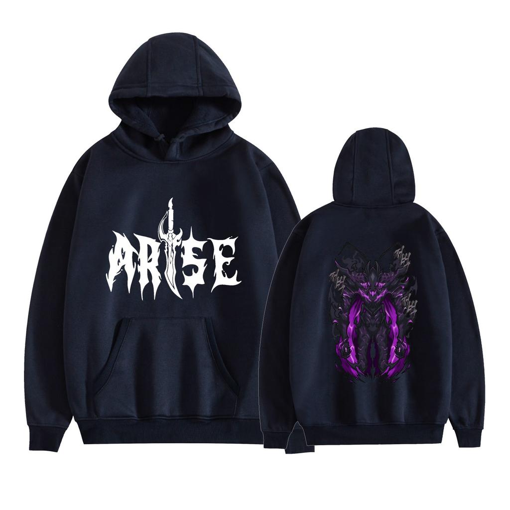 Solo Leveling Anime Hoodies Graphic Printed Sweatshirts Casual Long Sleeve Tops for Men Women