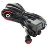 Motorcycle 300W LED Light Bar Wire Harness 12V 40A Light Bar Wire Harness Waterproof On/Off Switch Round Switch