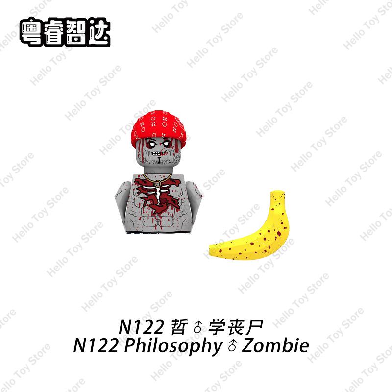 2024 City Halloween Zombie Series Walking Deads Ghost Mini Action Figure Building Blocks Soldiers MOC Bricks Kid DIY Gifts Toys