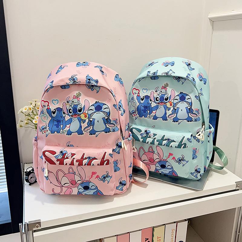 Disney Stitch Backpack Children's Primary School Medium Backpack Weight Loss Ultra Light Backpack