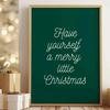 Vintage Christmas Metal Wall Decoration, Holiday Sticker Sign