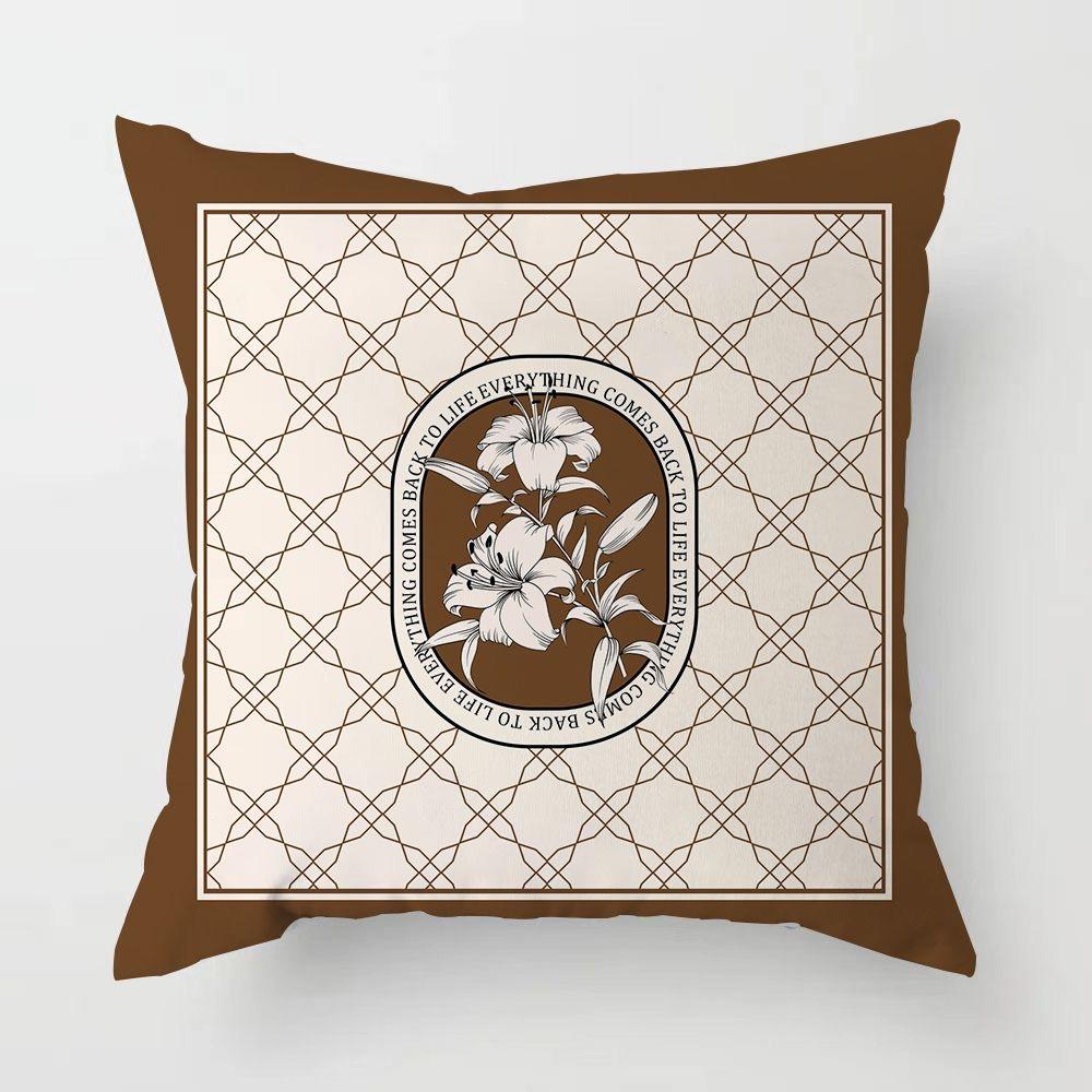 Retro Light Luxury American Pillowcase Sofa Cushion Cushion Cover Bedroom Bed Pillow Cover Square.