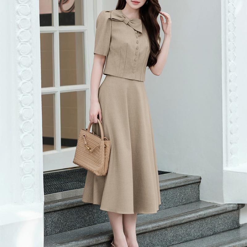 ZANZEA Women Short Sleeve Blouse and Skirts Casual Two Piece Suit Sets