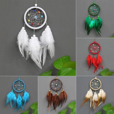 Hanging Ornaments Indian Style Dream Catcher for Wall Decoration Birthday Gift Hanging Decorations Wind Chimes  Decoration Craft