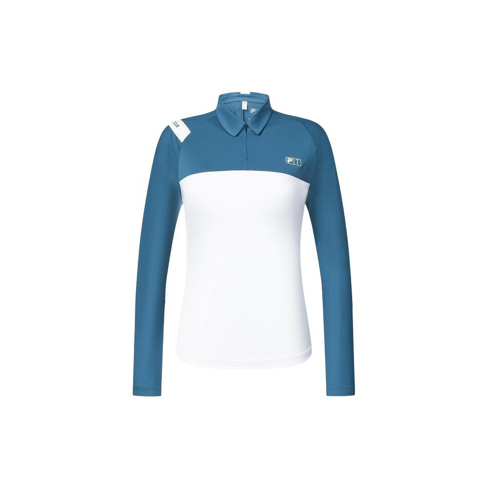 New FILA Golf Series Polo Shirt Women's Logo Blue A11W415216F-DG