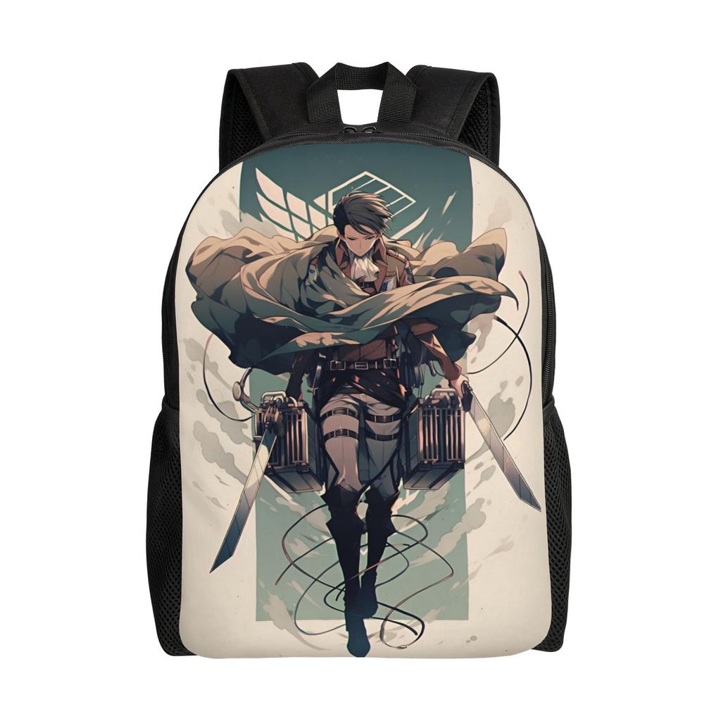 3D Printing Attack On Titans Backpack for Boys Girls Manga School College Travel Bags Women Men Bookbag Fits 15 Inch Laptop