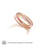 Korean Three-Layer Diagonal Micro-Diamond Titanium Steel Ring - Fashionable Index Finger Jewelry