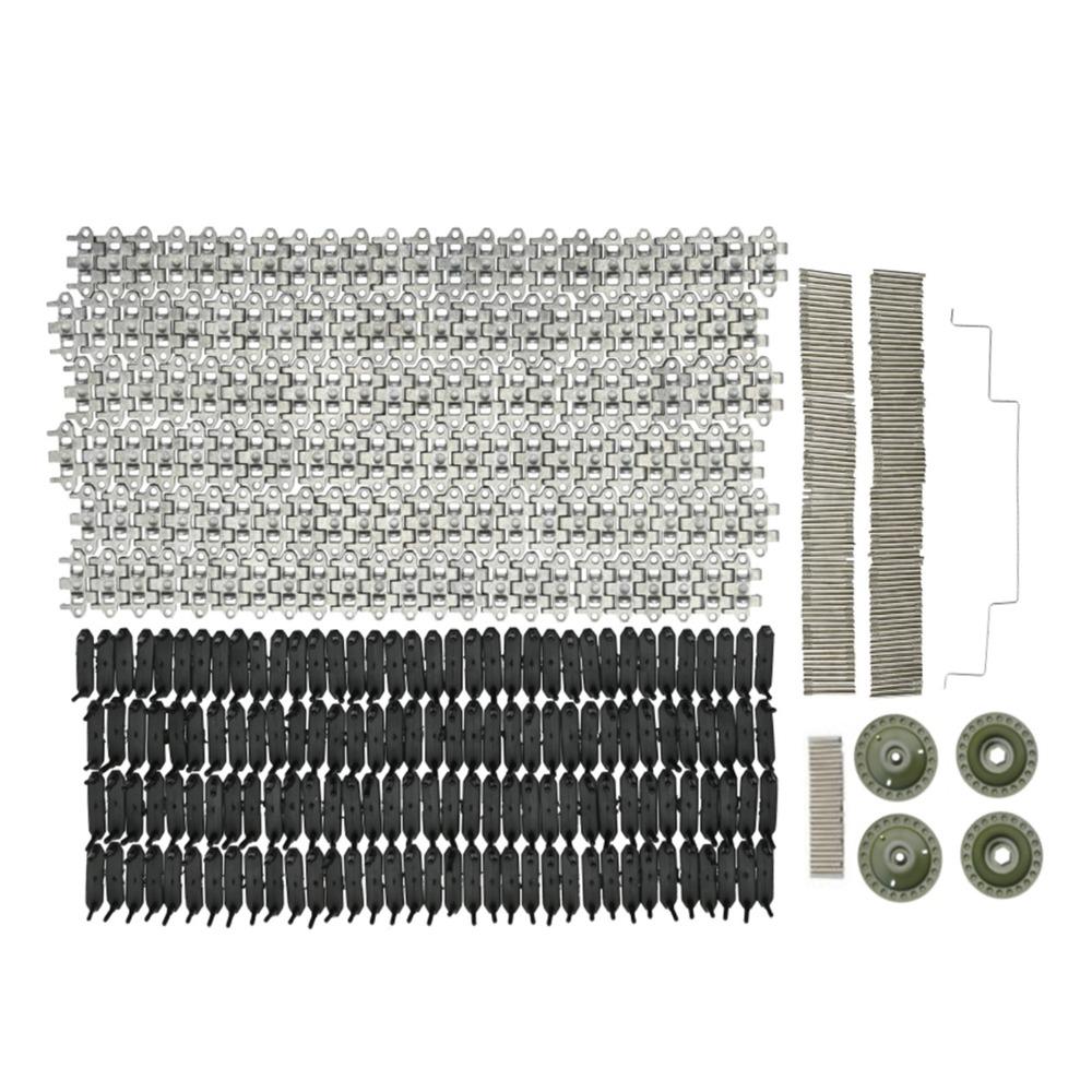 Silver Model Tank Track Parts Plastic RC Track Parts for WPL E-1/GAZ-71 Crawler Track Replacement