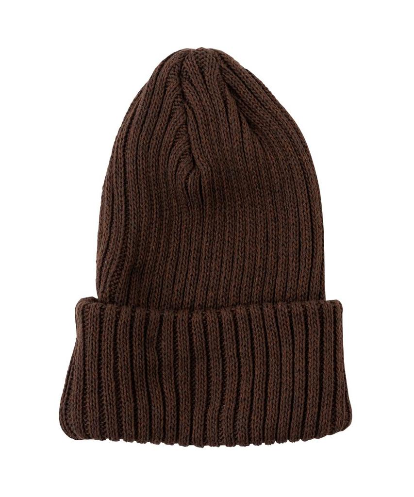 Nakota Cotton Knit Made in Winter and One Size Fits Coffee Brown Hat, Tagless, Japan, Hat, Men's Women's, All,