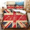 New 3D Print Britain United Kingdom Flag Bedding Set Double Twin King Duvet Cover Comforter Pillowcase Boys Girls Adults Bedroom