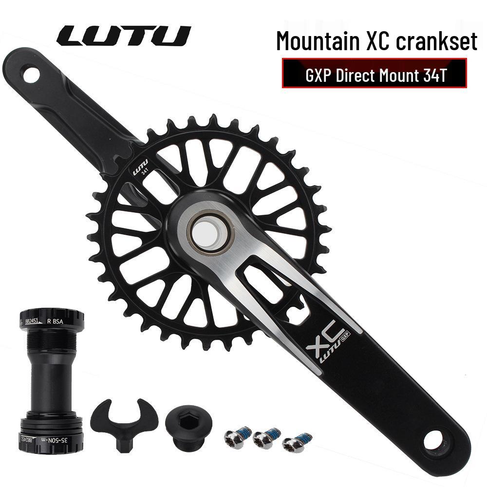 LUTU GXP Mountain Bike Crankset: Hollow Integrated 11/10/12-Speed AM/XC Single Chainring.