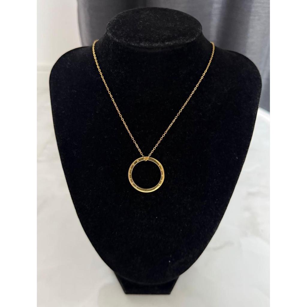 Used Extremely Beautiful LOUIS VUITTON Ring Charm Necklace