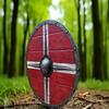 Medieval Viking Round Shield Handmade Wooden Steel Warrior Shield Home Decor