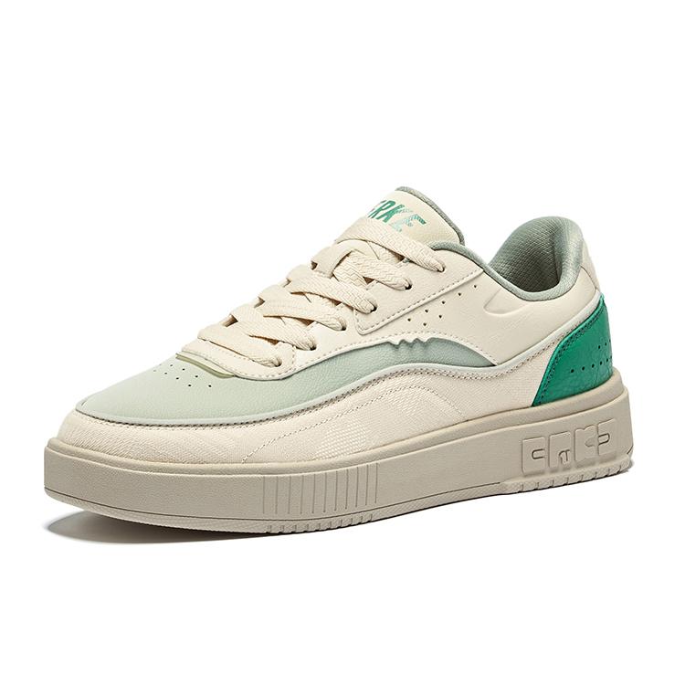 Hongxing Erke Fun Classic Versatile Wear Durable Breathable Non-Slip Low-Top Skate Shoes Men Sneakers Light-Green 51124301228-405