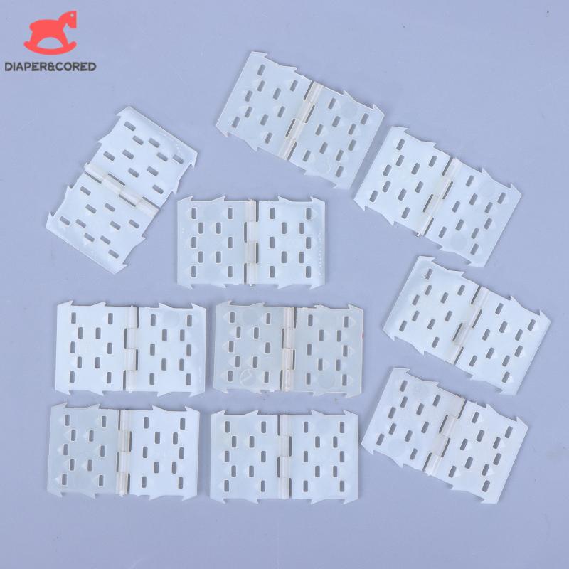 10Pcs Aileron Hinges For Rc Model Plane Wings Nylon Pinned Hinges For Rc Model Plane Wings /Tails Plastic Pinned Hinges