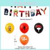 Anime Themed Naruto Birthday Party Ballon Banner Cake Topper Party Decoration