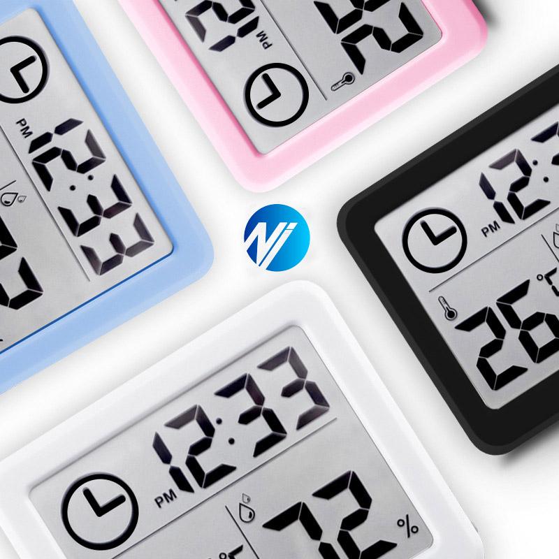 Digital Clock Desk Clock with Temperature Humidity  Wall Clocks for  Home Kitchen Office Desk Decorations