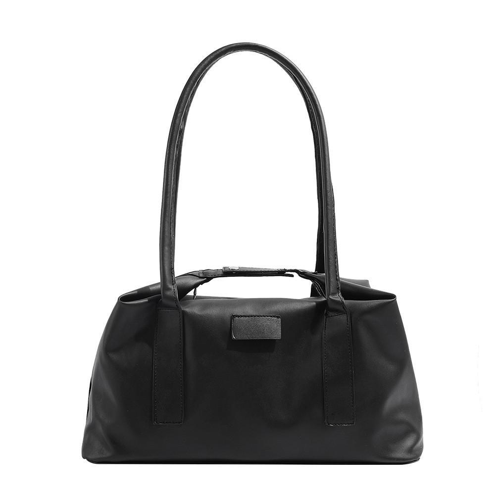 Handbag Large Capacity Soft Leather Texture Commuting Tote Bag Short Trip Lightweight Shoulder Laptop Bag Luggage Bag Trendy