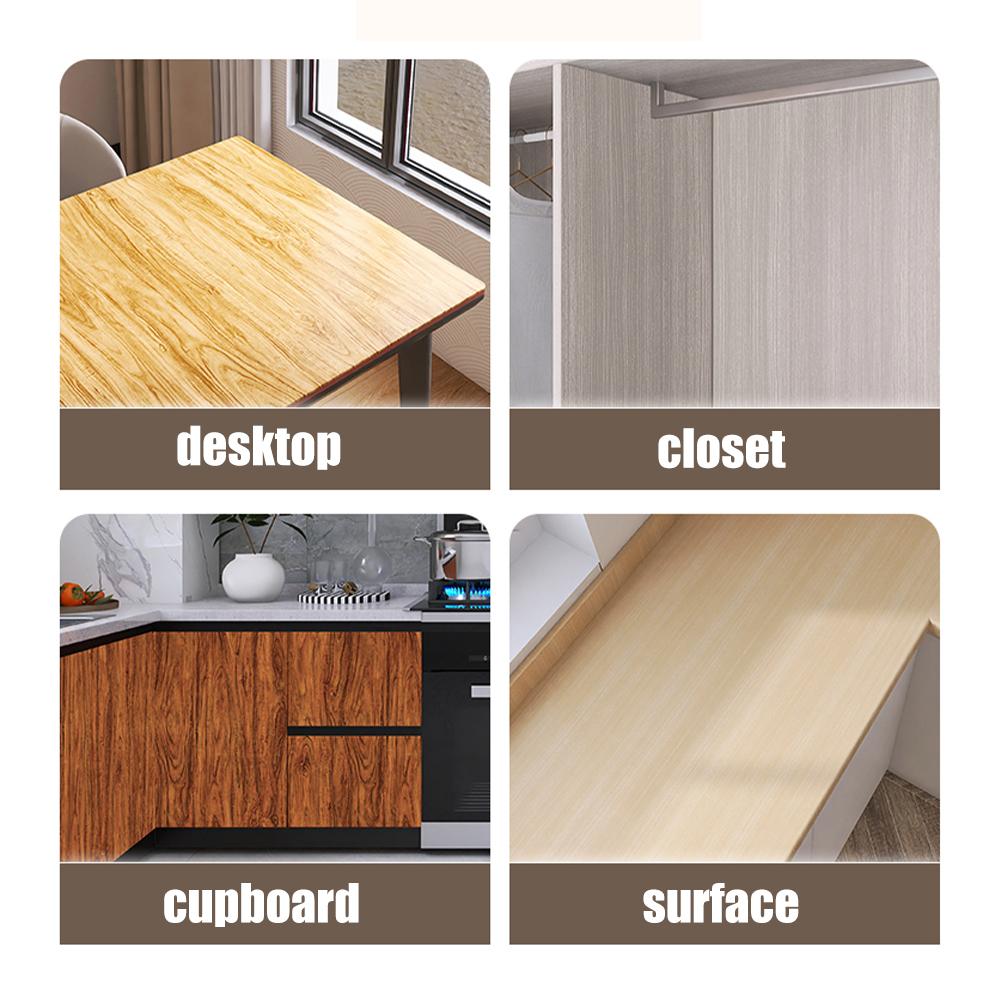 40CM Wood Pattern Wall Sticker European Style Wall Panel Home Decoration Essential Waterproof Washable Wallpaper In Roll