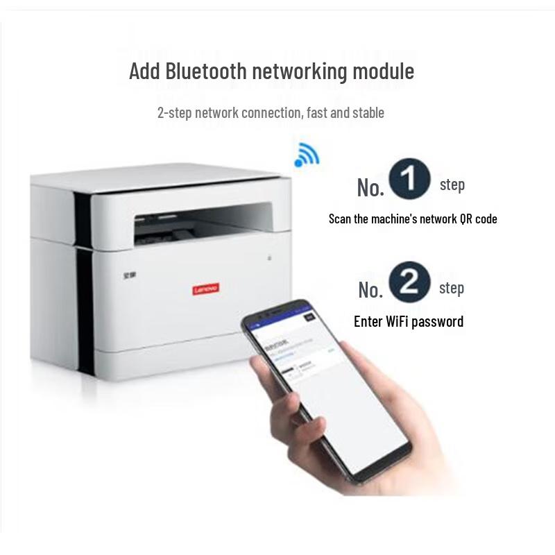 Lenovo M280DW Black & White All-in-One Laser Printer CN Plug (adapter Included)