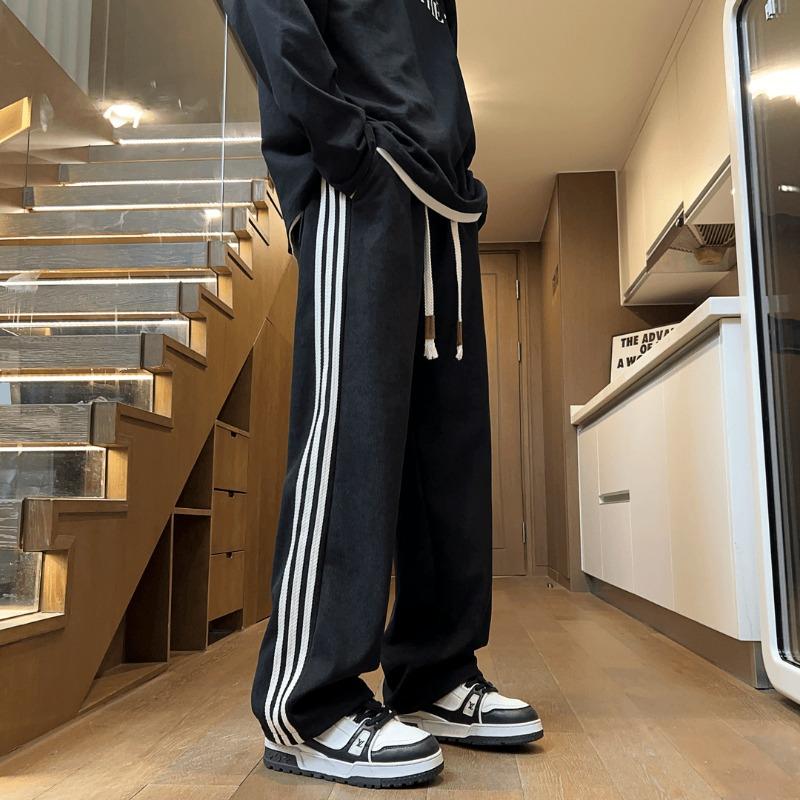 New Loose Casual Pants Men's Trend Versatile Pants Summer Thin Pendant Wide-leg Pants