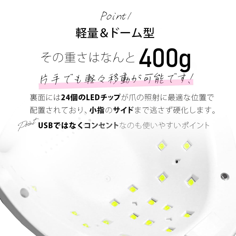 Nail Lamp LED UV Light 48W White Curing Light Gel Nail Light LED Light UV Light Gel Nail Low Heat Function Automatic Sensor & Industry-Rated