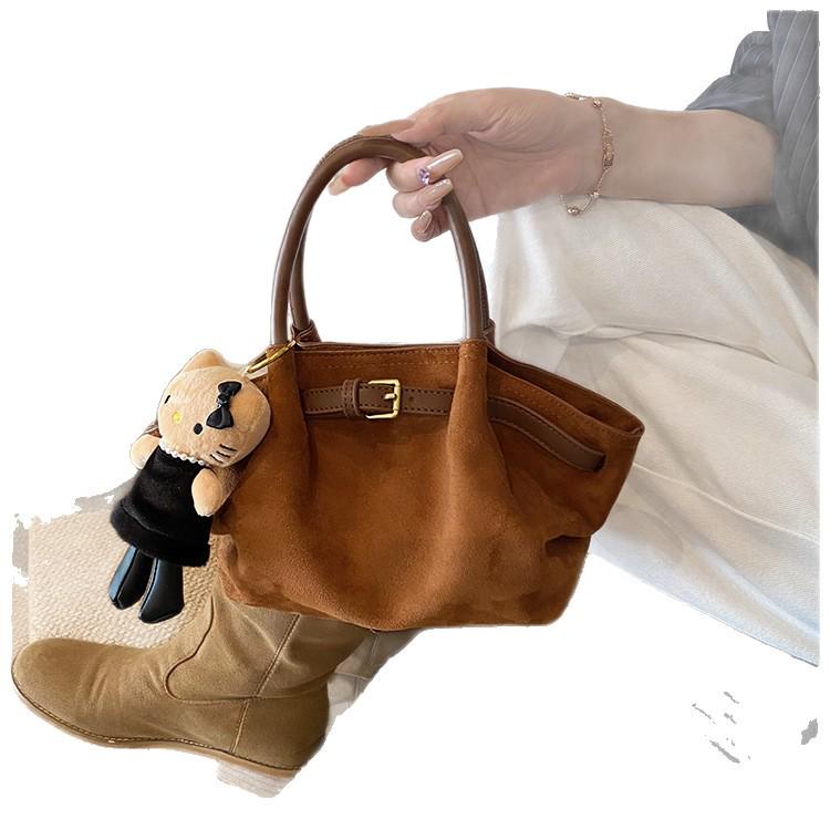 Retro Frosted Women's Crossbody Bag - 2025 Autumn/Winter Edition: Color Block Handbag, Versatile and High-End