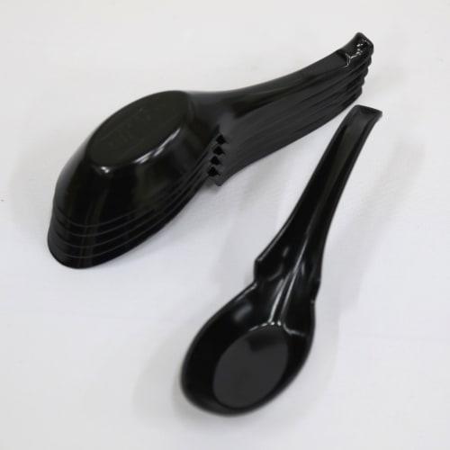 Hist Commercial-Grade Rice Spoons (10 Black Hook Ramen Rice Spoons) FH70222BK-10