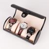 Portable Watch Display Case 3 Slots Watch Roll Travel Case Convenient Watch Storage Box  for Men