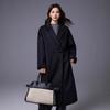Double-sided Woolen New Yak Wool Blend Double-breasted Loose Version Woolen Jacket Extended Coat for Women 26 Autumn