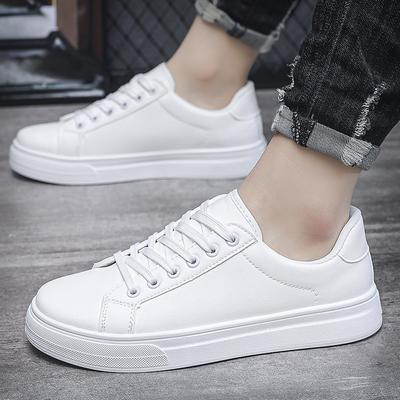 Herren Lederschuhe Neue Herrenschuhe Kleine weiße Schuhe Freizeitschuhe