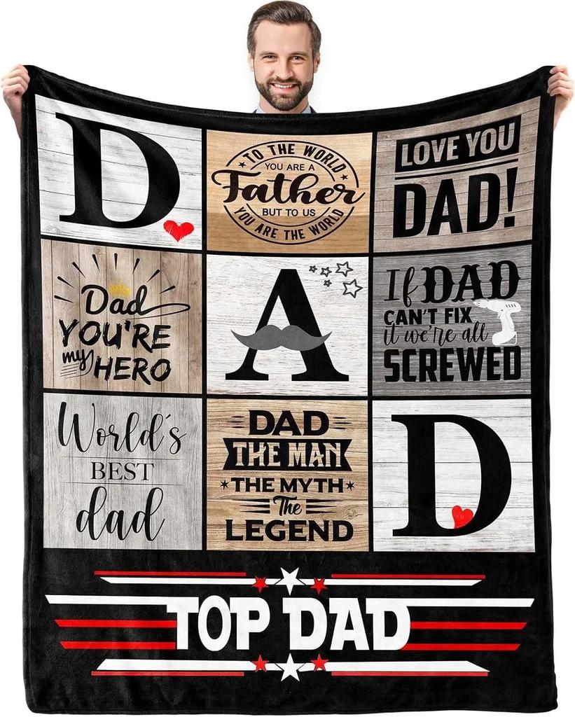 Idea Gifts For Brother Blankets for Father's Day Mother's Day Anniversary Birthday Thanksgiving for Dad Mom Uncle Aunt Grandpa
