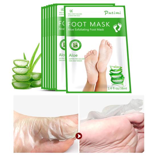 2Pcs Foot Covers Hard Dead Skin Removal Moisturizing Exfoliating Feet Skin Care