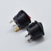 10PCS Mini 3 Pin 2 Position With Light Rocker Switch KCD1-105 Power Switch