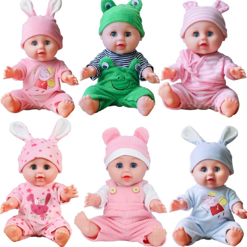 Q Dolls 30cm Reborn Baby Doll Blinking Girl Toy With Realistic Features