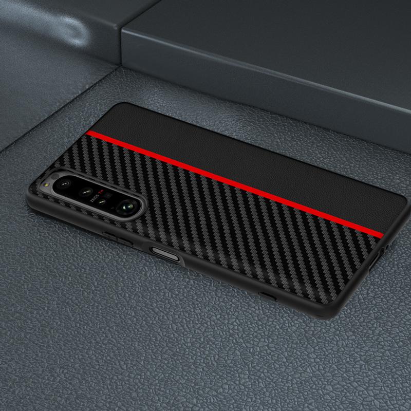 Custodia per cellulare Sony Sony Xperia1 IV in fibra di carbonio Kevlar ultra-sottile Custodia protettiva Anti-impronte digitali