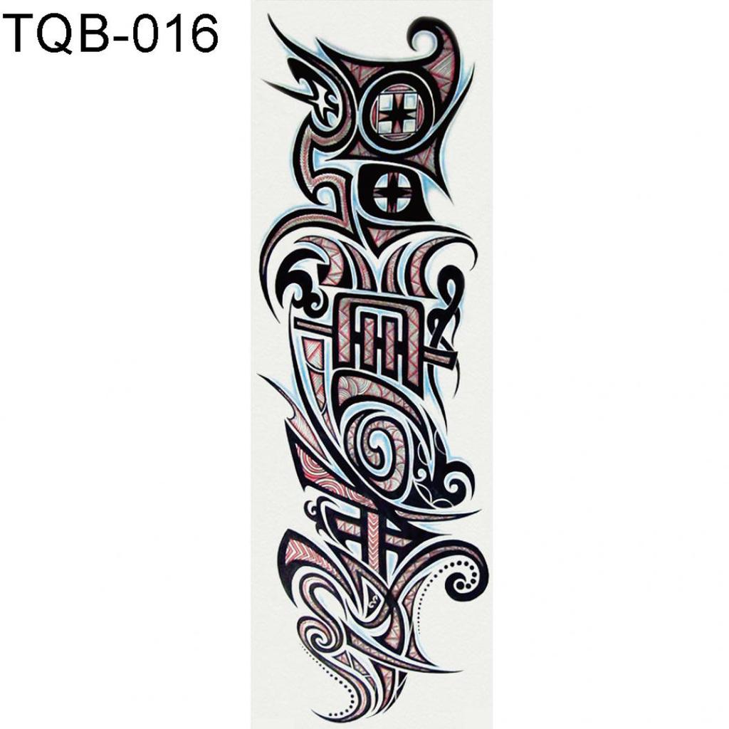 Colorful Temporary Body Art Flower Ghost Animal Water Transfer Sticker Tattoo